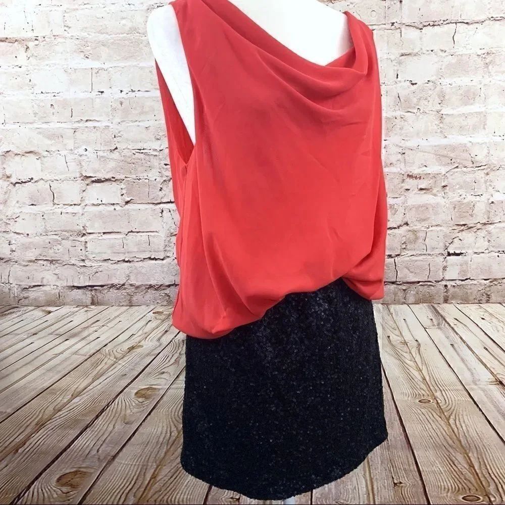 LUSH draped open back sequin dress - Picture 2 of 6
